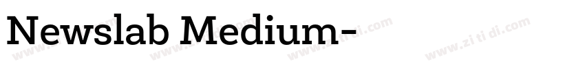 Newslab Medium字体转换